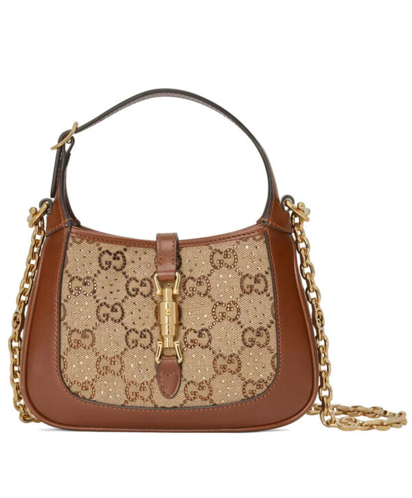 Gucci Jackie 1961 Mini GG Shoulder Bag 675799 Coffee