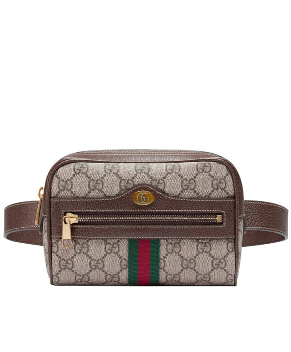 Gucci Ophidia GG Supreme small belt bag 517076 Dark Coffee