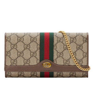 Gucci Ophidia GG chain wallet 546592 Dark Coffee