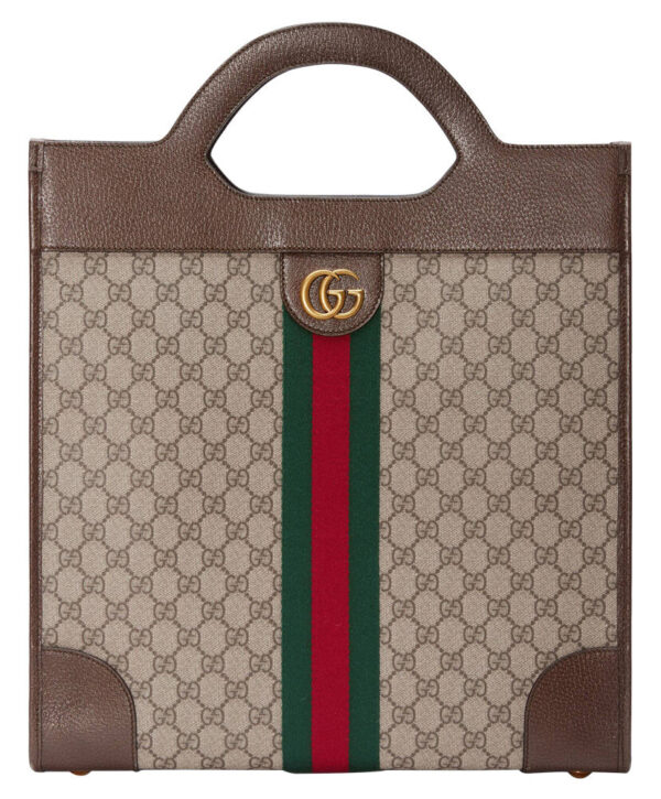 Gucci Ophidia GG medium top handle tote 547941 Dark Coffee