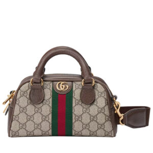 Gucci Ophidia Mini GG Top Handle Bag 724606 Dark Coffee