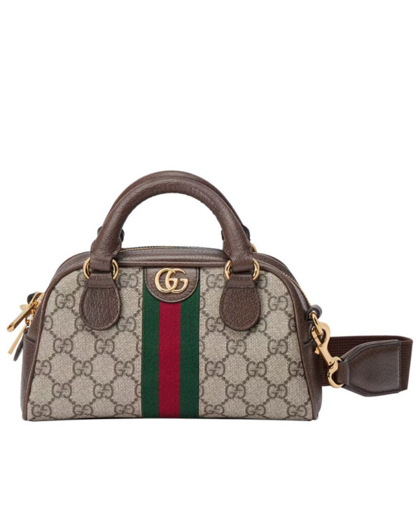 Gucci Ophidia Mini GG Top Handle Bag 724606 Dark Coffee