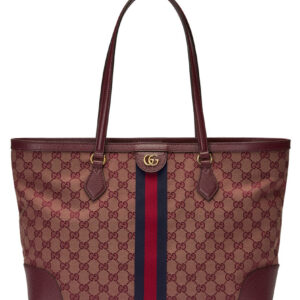 Gucci Ophidia Medium Tote With Web 631685 Mauve