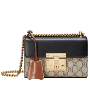 Gucci Padlock Small GG Shoulder Bag 409487 Black