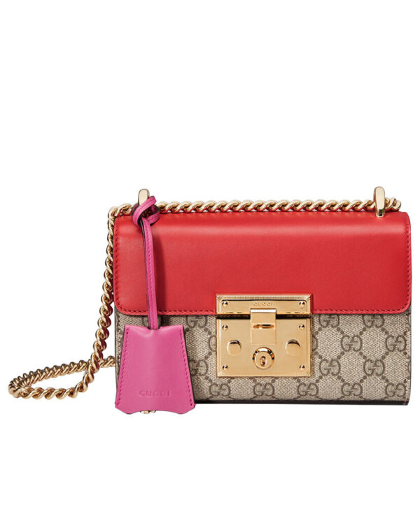 Gucci Padlock Small GG Shoulder Bag 409487 Peachblow