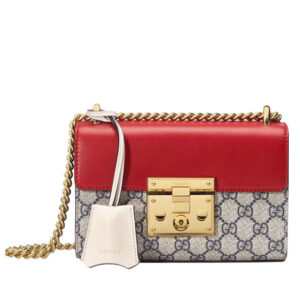 Gucci Padlock Small GG Shoulder Bag 409487 Red