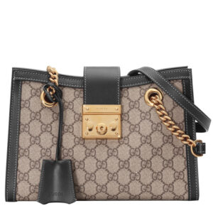 Gucci Padlock Supreme shoulder bag 498156 Black