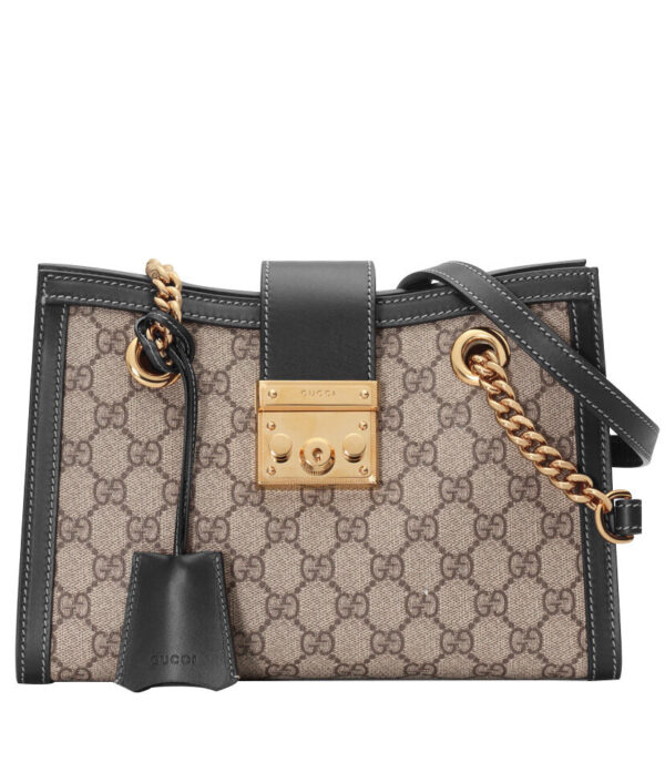 Gucci Padlock Supreme shoulder bag 498156 Black