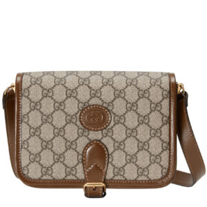 Gucci Mini shoulder bag with Interlocking G 671620 Coffee