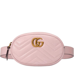 Gucci GG Marmont Matelasse Leather Belt Bag 476434 Pink