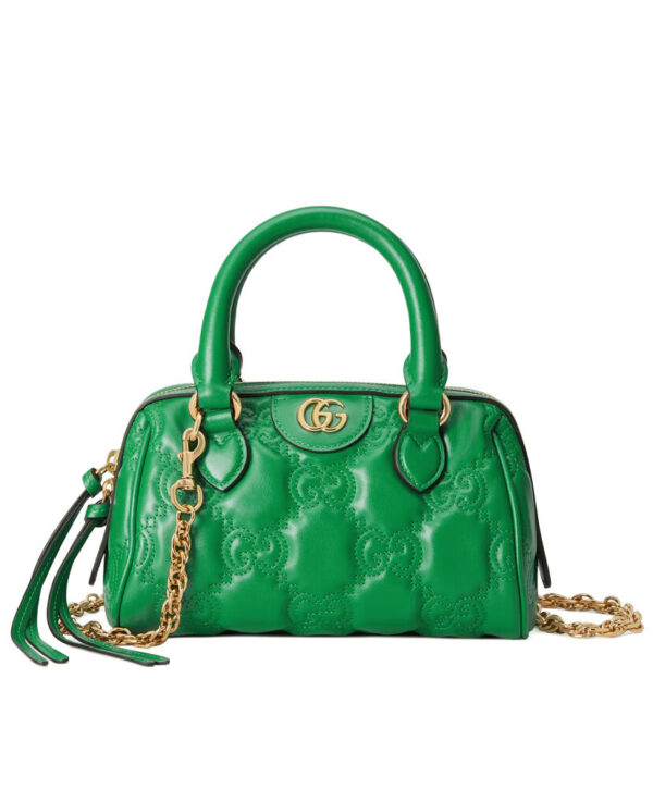 Gucci GG Matelasse Leather Mini Bag 702251 Green