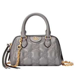 Gucci GG Matelasse Leather Mini Bag 702251 Gray