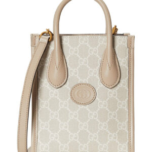 Gucci Mini Tote Bag With Interlocking G Cream