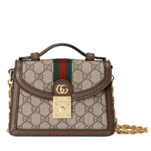 Gucci Ophidia GG Mini Shoulder Bag Dark Coffee