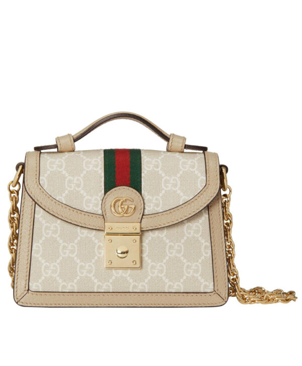 Gucci Ophidia GG Mini Shoulder Bag Cream