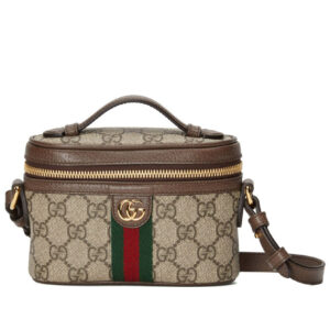 Gucci Ophidia GG Top Handle Mini Bag 699532 Dark Coffee