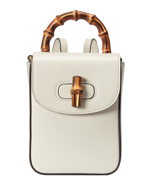 Gucci Bamboo Mini Handbag 702106 Cream