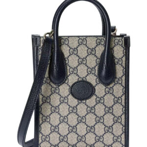 Gucci Mini Tote Bag With Interlocking G 671623 Dark Blue