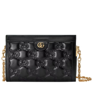 Gucci Matelasse Leather Shoulder Bag 702200 Black