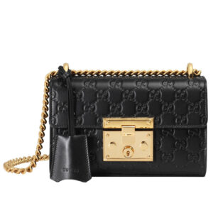 Gucci Padlock Signature Shoulder Bag 409487 Black