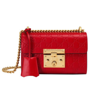 Gucci Padlock Signature Shoulder Bag 409487 Red