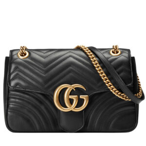 Gucci GG Marmont Matelasse Shoulder Bag 443496 Black