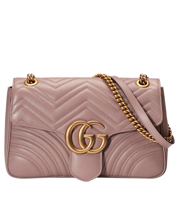 Gucci GG Marmont Matelasse Shoulder Bag 443496 Light Pink