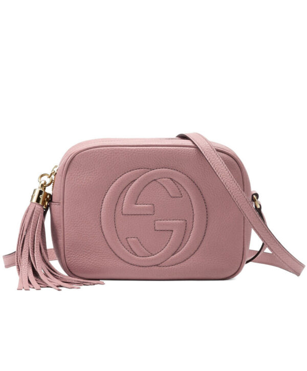 Gucci Soho small leather disco bag 308364 Pink