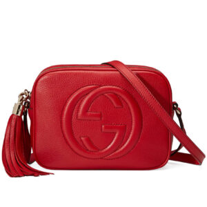 Gucci Soho small leather disco bag 308364 Red