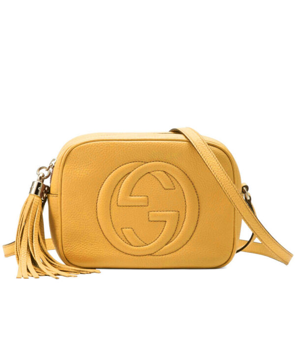 Gucci Soho small leather disco bag 308364 Yellow