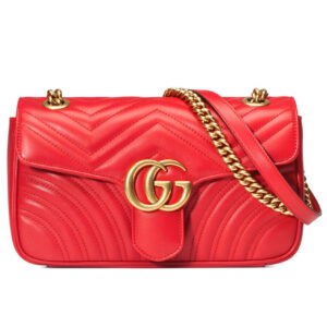 Gucci GG Marmont Matelasse Mini Bag 443497 Red