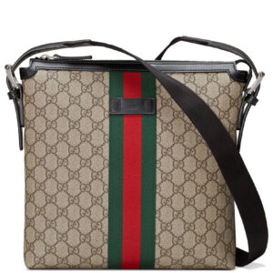 Gucci Web GG Supreme messenger 387111 Coffee