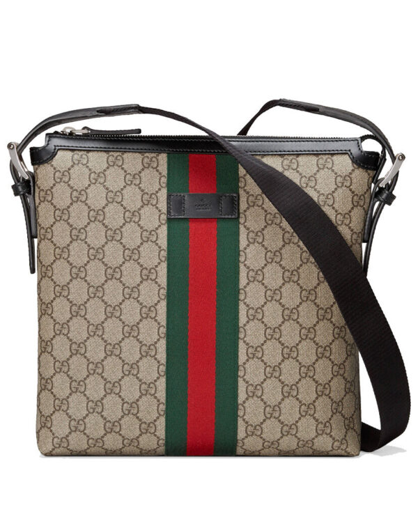 Gucci Web GG Supreme messenger 387111 Coffee