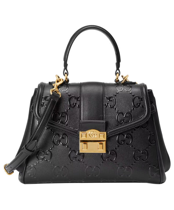 Gucci Small GG Top Handle Bag 675791 Black