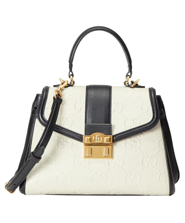 Gucci Small GG Top Handle Bag 675791 Cream