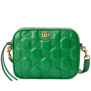 Gucci GG Matelasse Leather Shoulder Bag 702234 Green