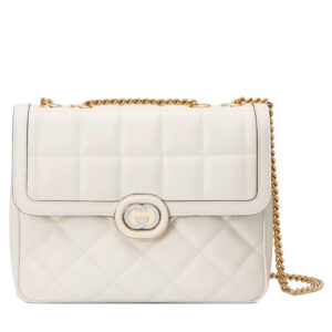 Gucci Deco Small Shoulder Bag 740834 Cream