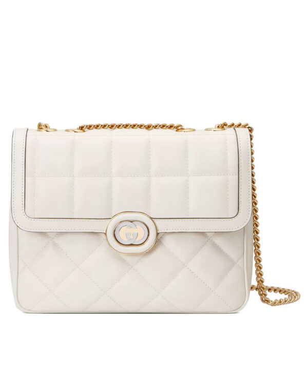 Gucci Deco Small Shoulder Bag 740834 Cream