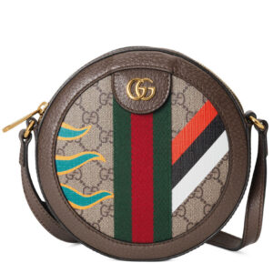 Gucci Round Shoulder Bag With Double G 574978 Dark Coffee