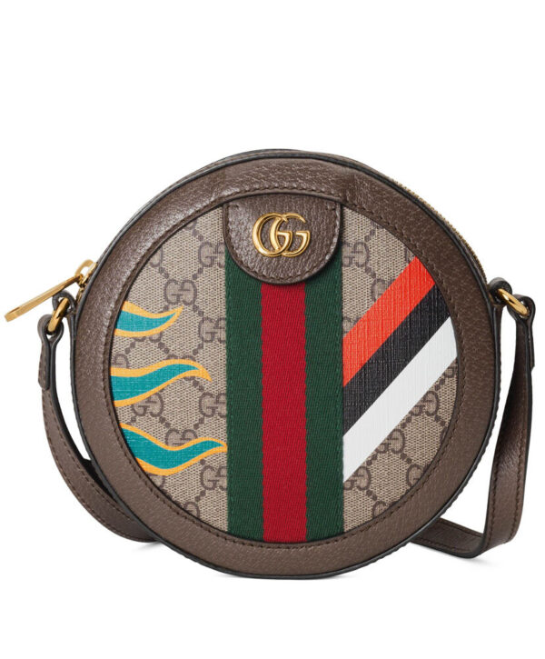 Gucci Round Shoulder Bag With Double G 574978 Dark Coffee