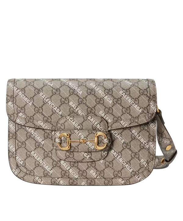 Gucci The Hacker Project Small Gucci Horsebit 1955 Bag 602204 Coffee