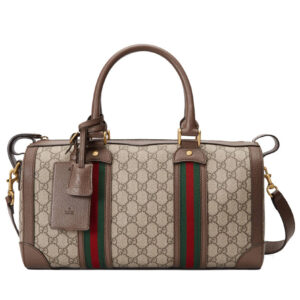 Gucci GG Webbing Small Travel Bag 645017 Dark Coffee