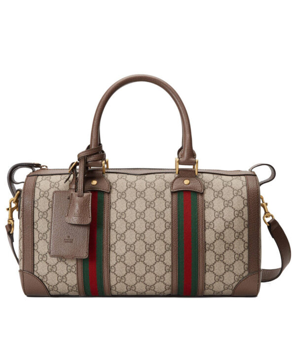 Gucci GG Webbing Small Travel Bag 645017 Dark Coffee