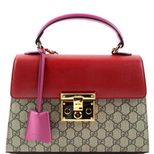 Gucci Padlock small GG top handle bag 453188 Red