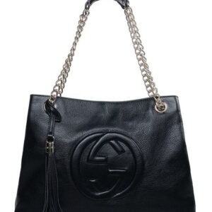 Gucci Soho Leather Tote 308982 Black