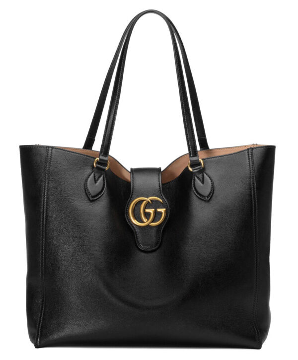 Gucci Medium Tote With Double G 649577 Black