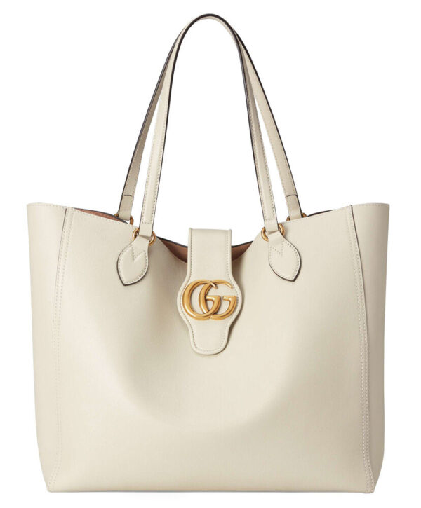 Gucci Medium Tote With Double G 649577 Cream