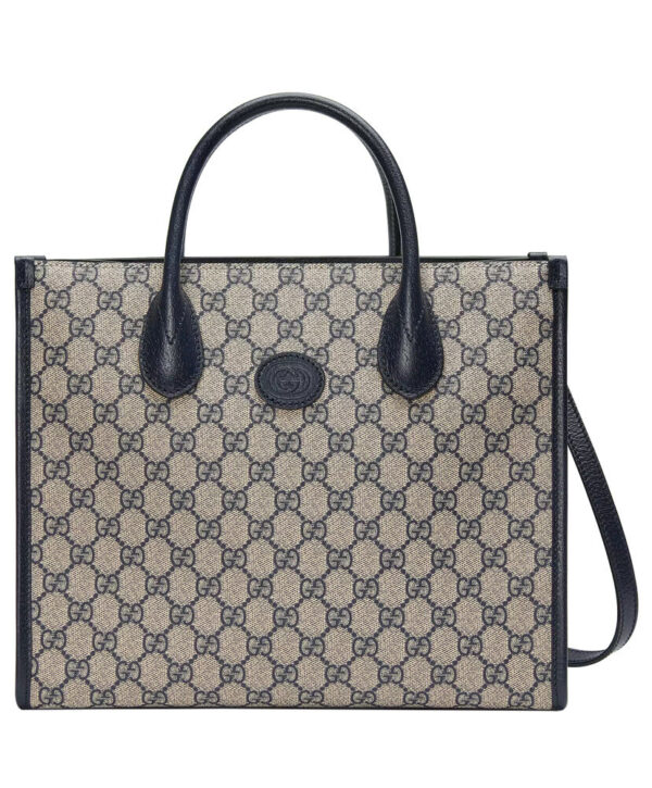 Gucci Small Tote Bag With Interlocking G 659983 Dark Blue