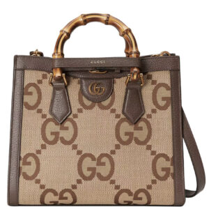 Gucci Diana Jumbo GG Small Tote Bag 660195 Brown