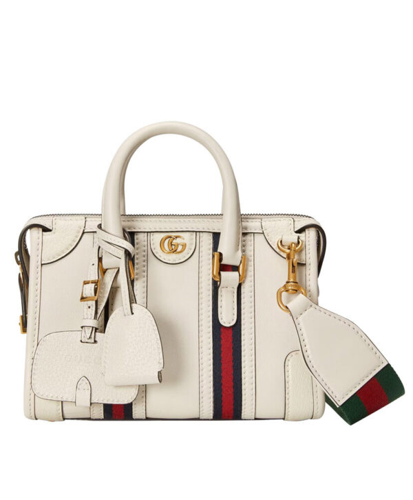 Gucci Mini Canvas Top Handle Bag 715771 White